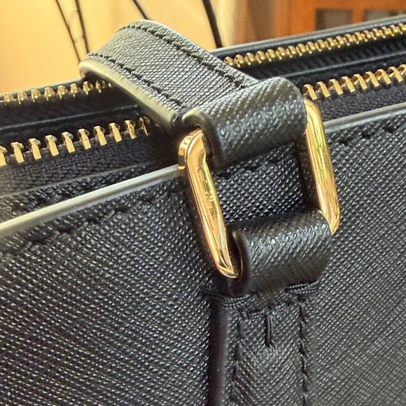 Tory Burch Black Tote Bag with Gold Accents - Picture 15 of 15
